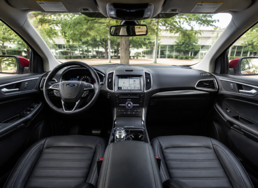 2018 Ford Edge in glossy metallic red for rent